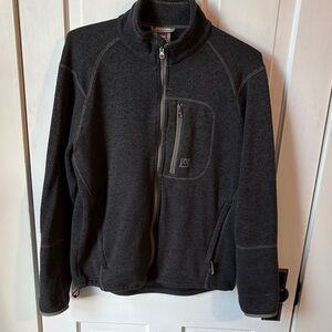 Avalanche Men's Dark Gray Zip-Up Sweater